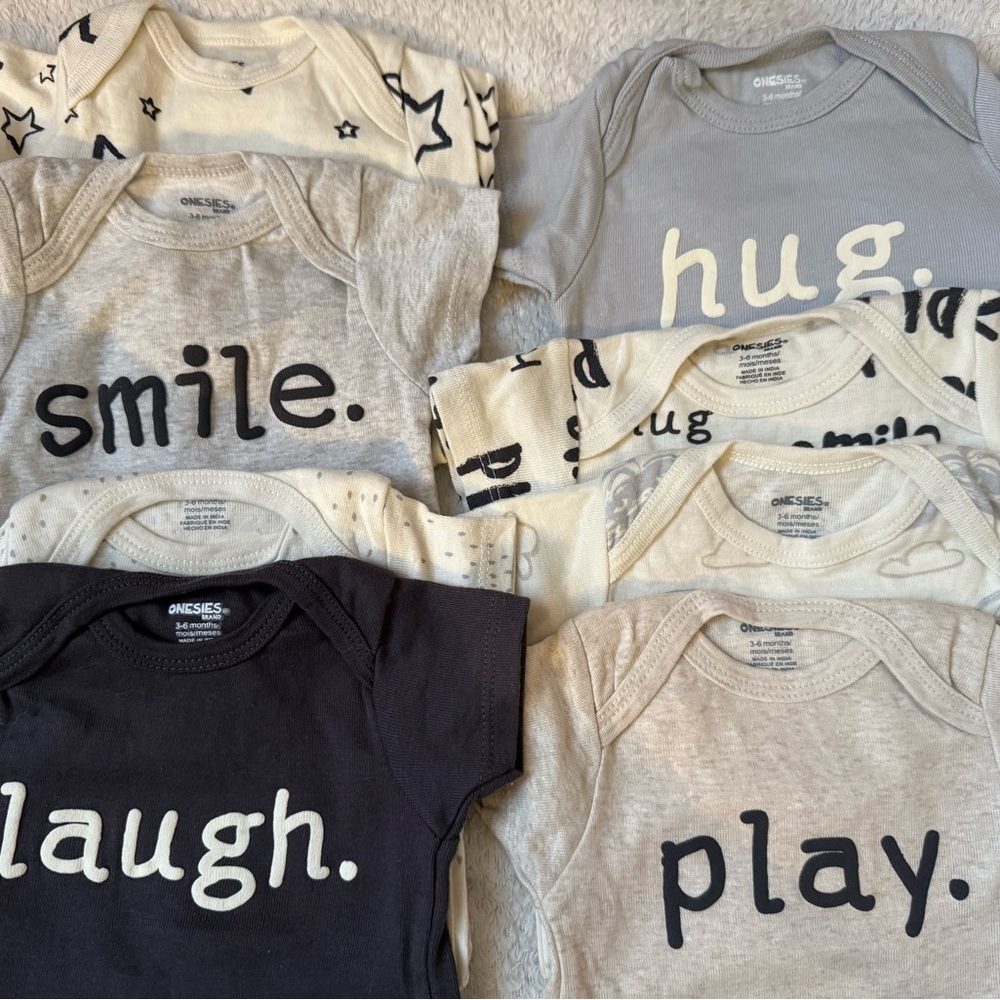 Baby Onesies Set with Playful Text
